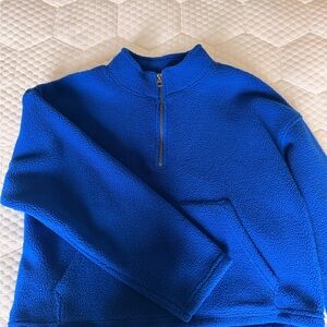 American Eagle Blue Fleece Pullover